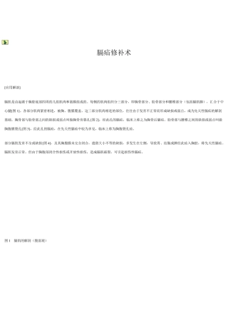 膈疝修补术手术图谱