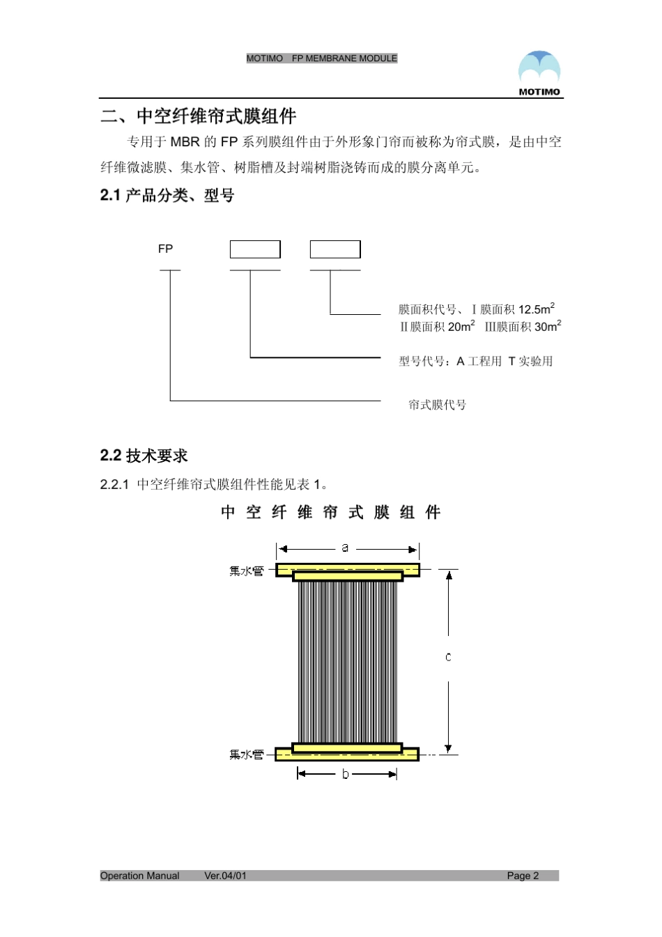 膜天帘式膜手册MBR_第2页