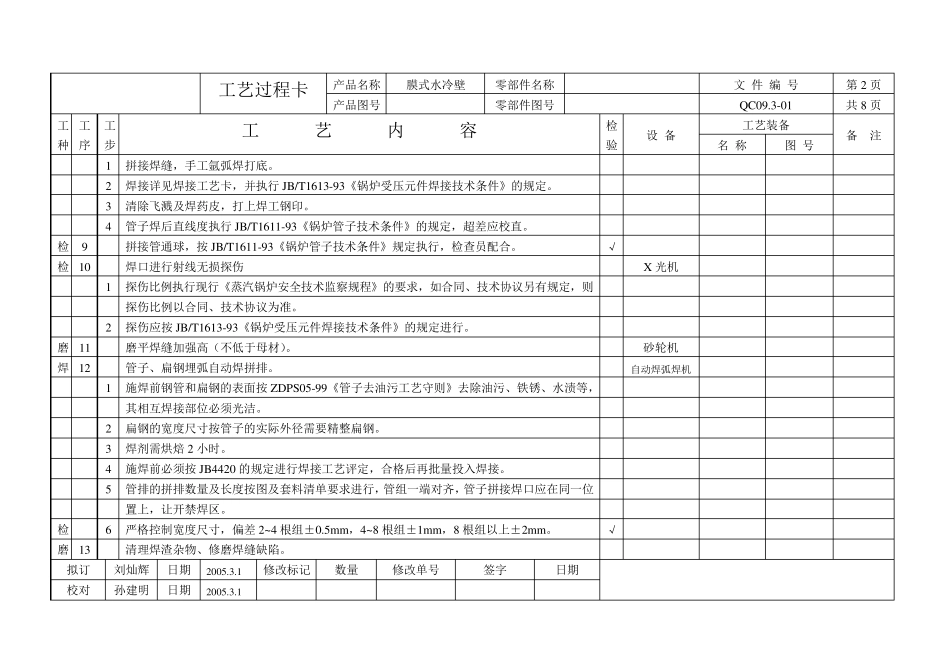 膜式水冷壁典型工艺_第2页
