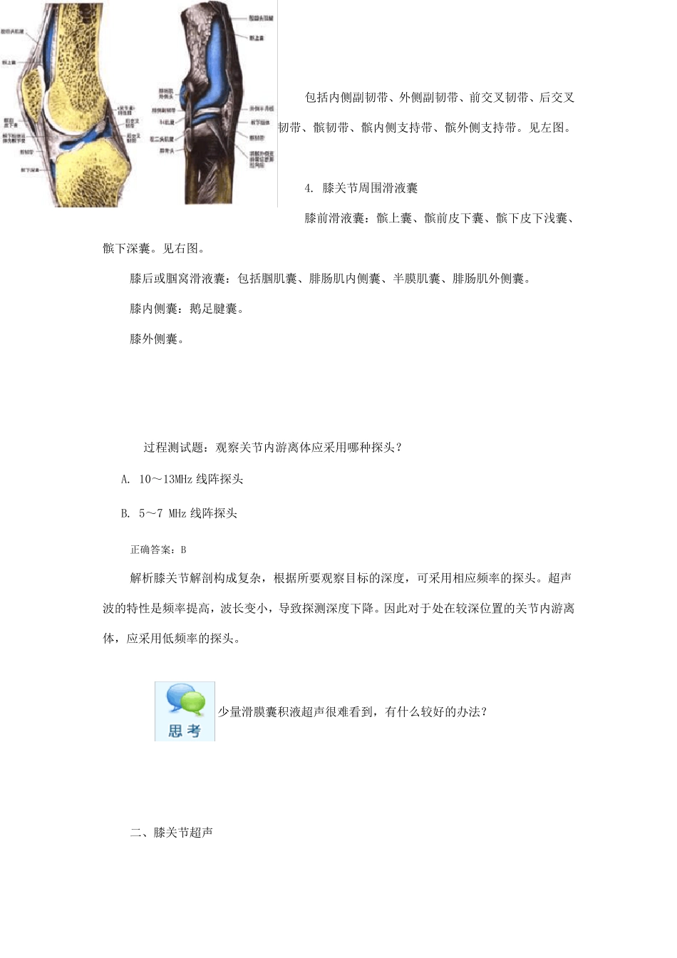 膝关节病变的超声_第2页