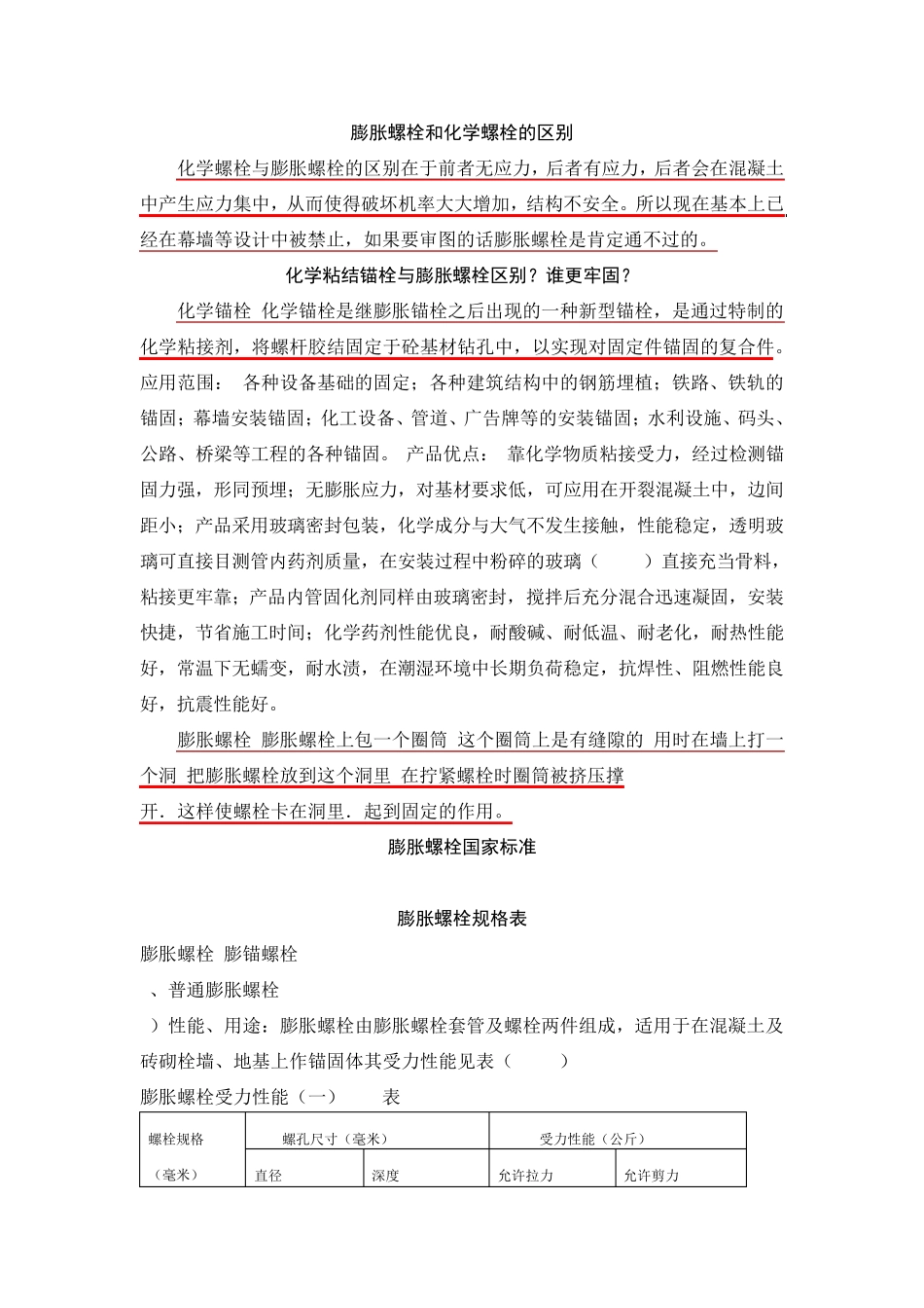 膨胀螺栓和化学螺栓的区别_第1页