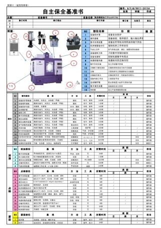 自主保全保养基准书