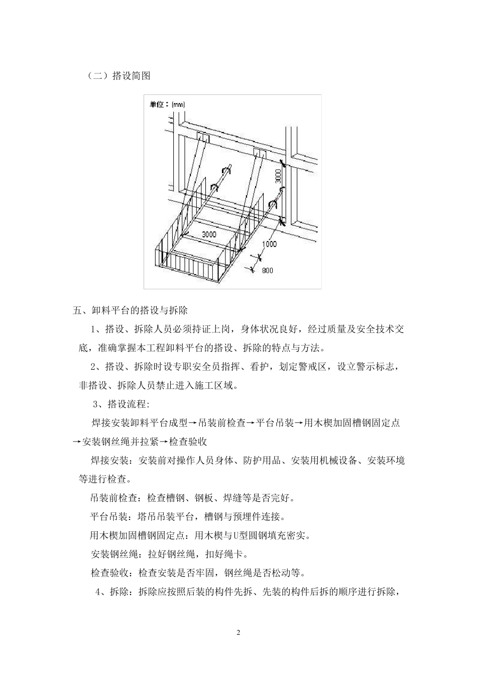 自制卸料平台专项施工方案_第2页