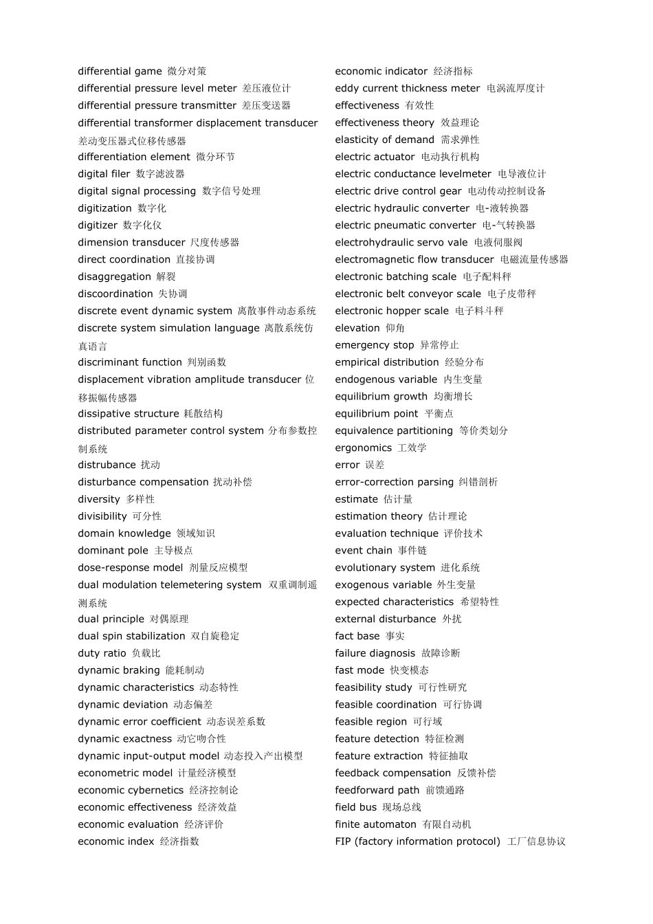 自动化专业英语词汇大全_第3页