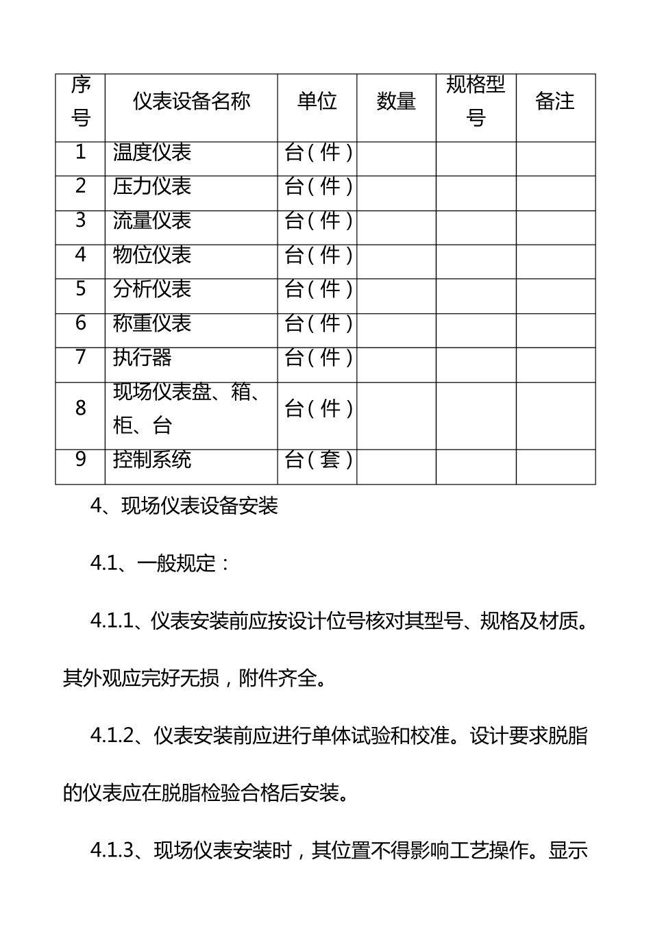 自动化仪表工程施工方案_第3页