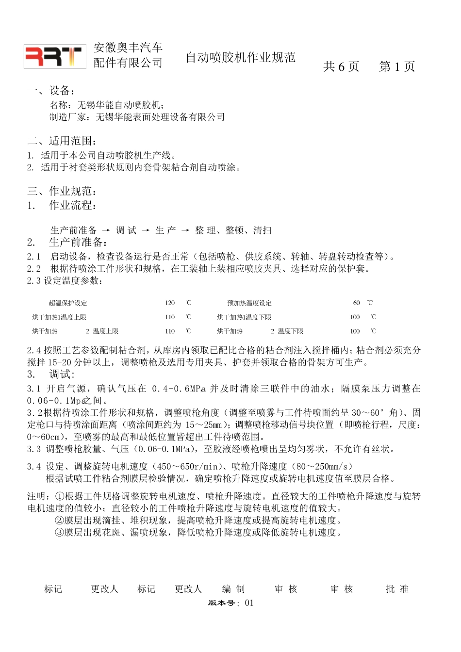 自动喷胶机作业规范_第1页