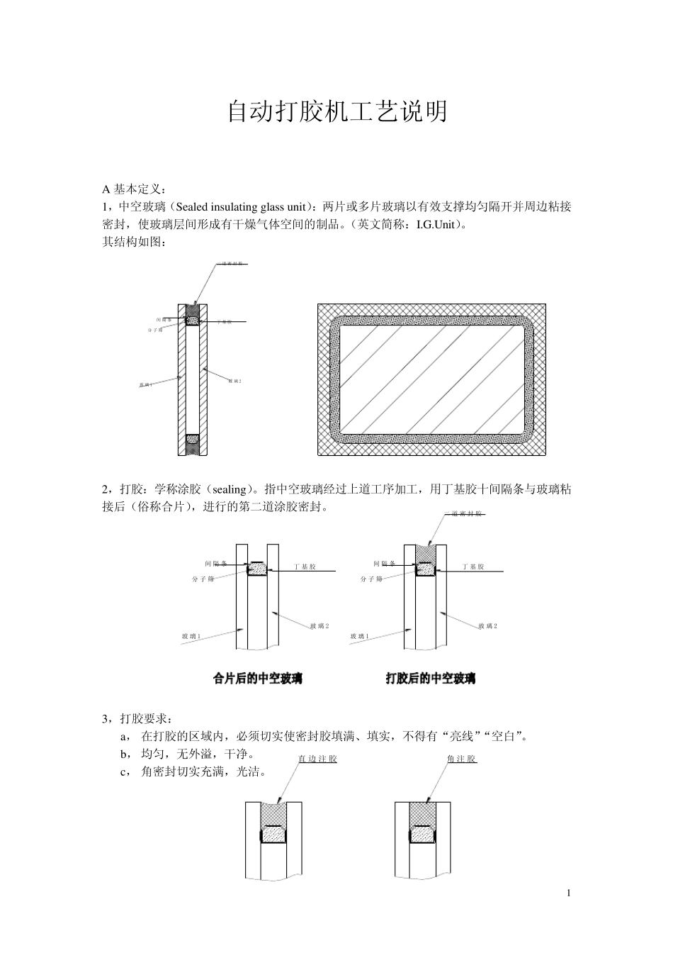 自动打胶机工艺说明_第1页
