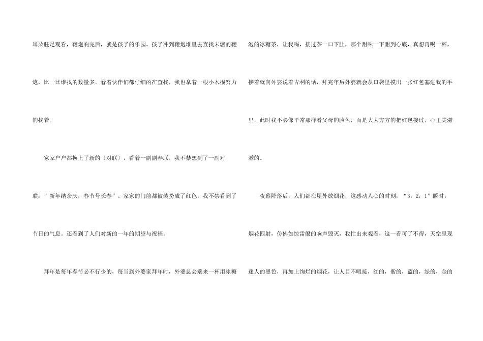 一个快乐的春节的小学生_第2页