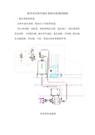 自卸车液压系统安装指南
