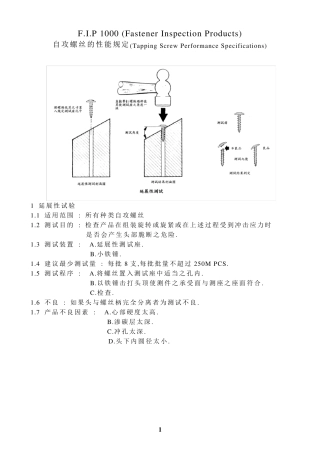 自攻螺丝氢脆测试标准