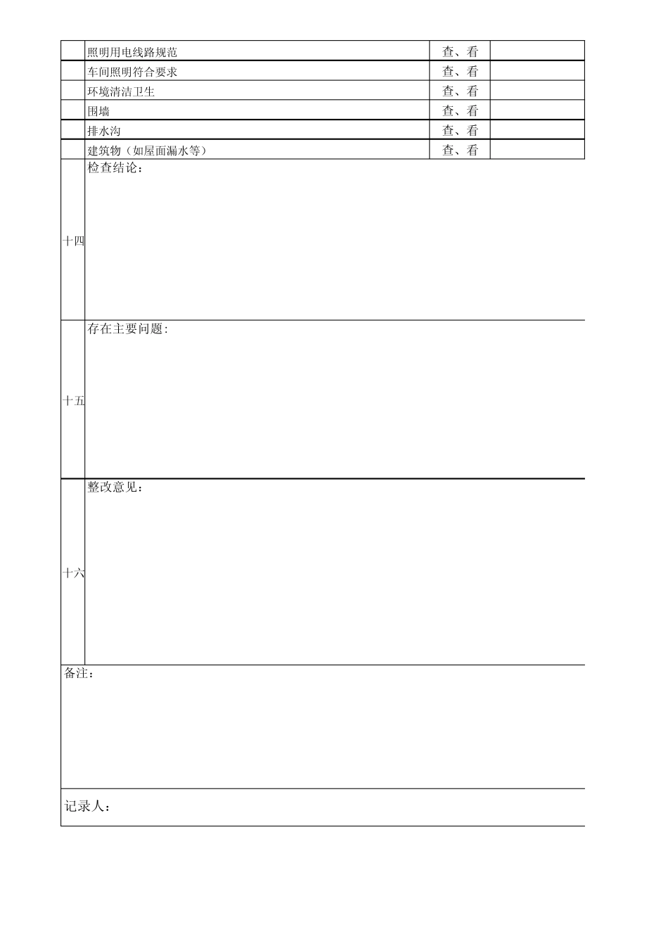自来水公司生产安全检查表_第3页