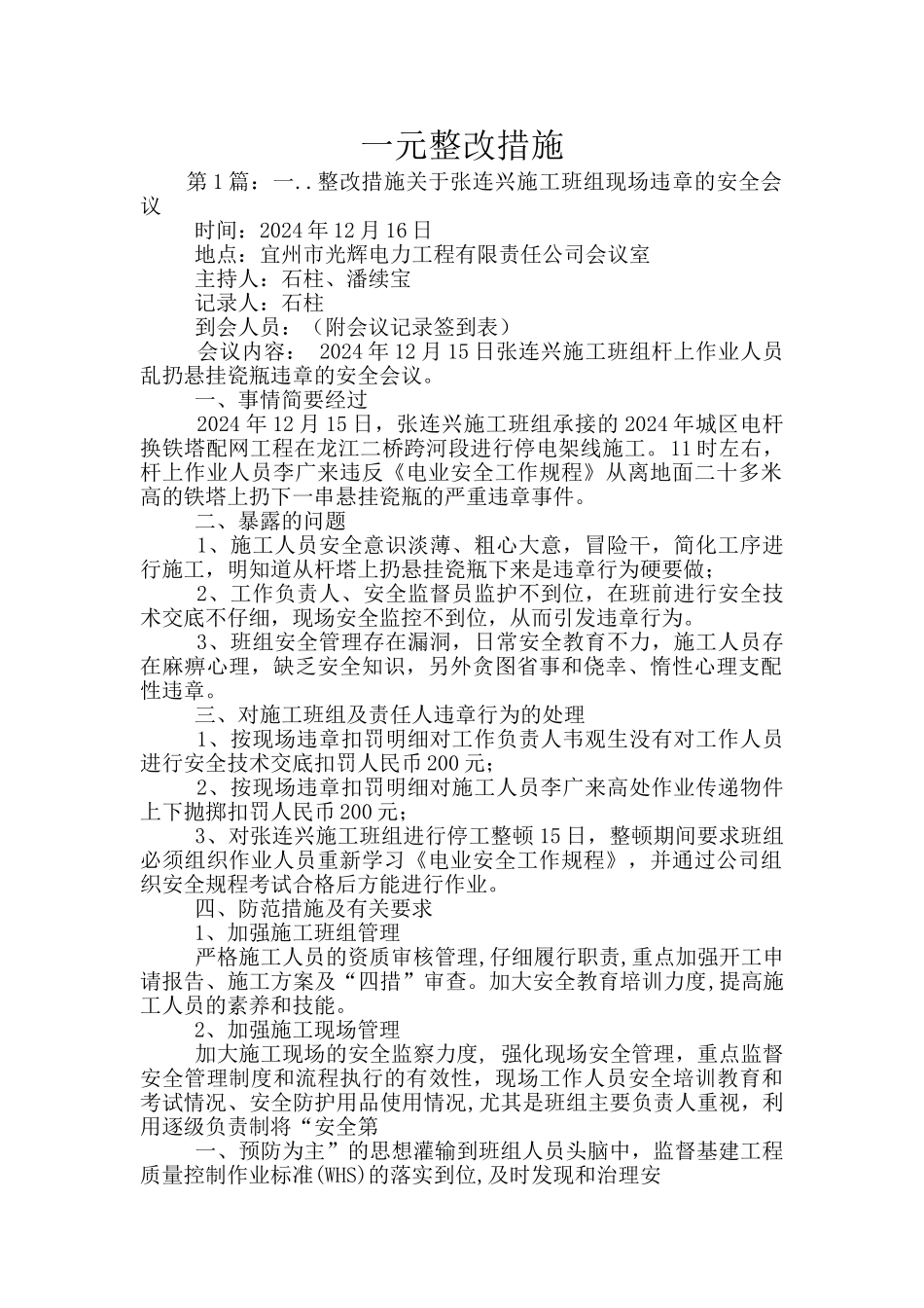 一元整改措施_第1页