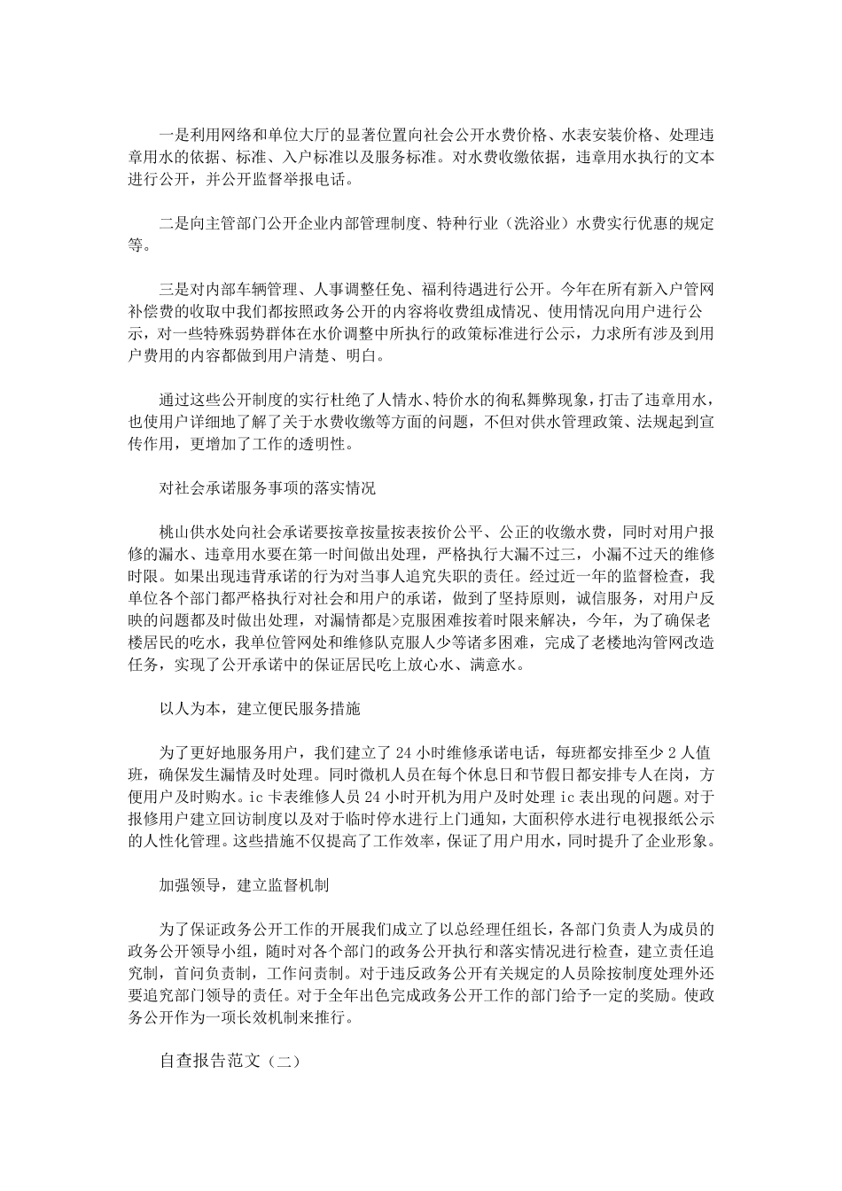 自查报告怎么写_第2页