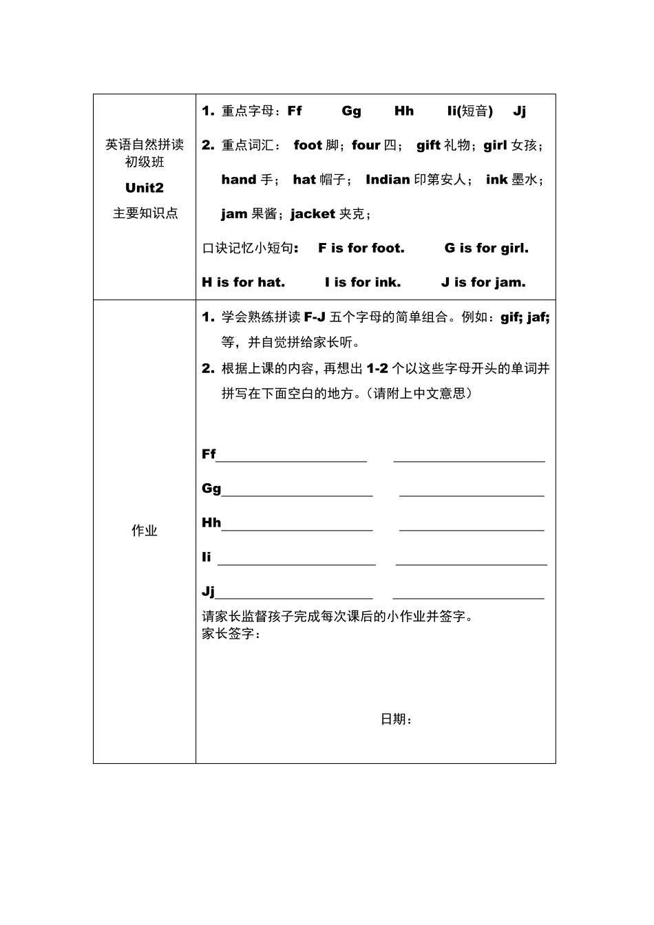自然拼读初级班作业条110_第2页