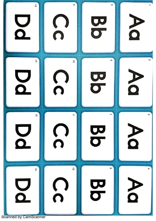 自然拼读字母单词闪卡