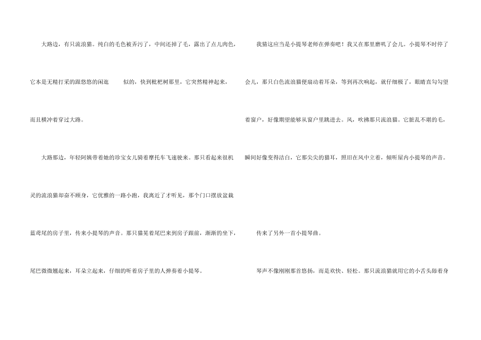 一只流浪的猫_第3页