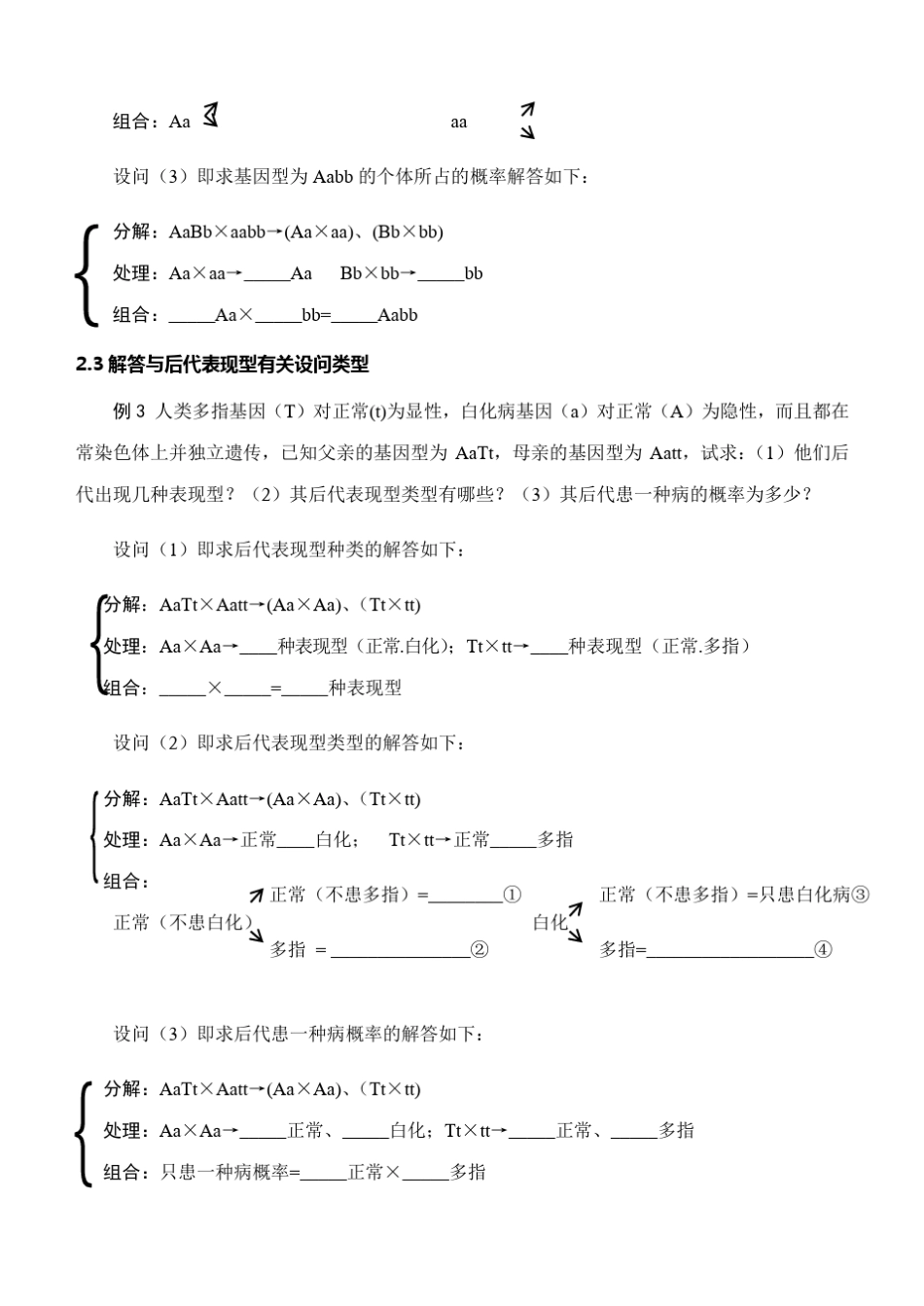 自由组合定律的实质与应用_第3页
