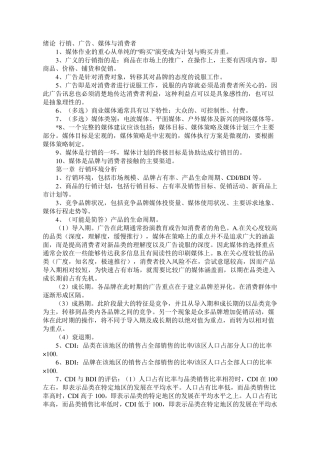 自考00637广告媒体分析资料