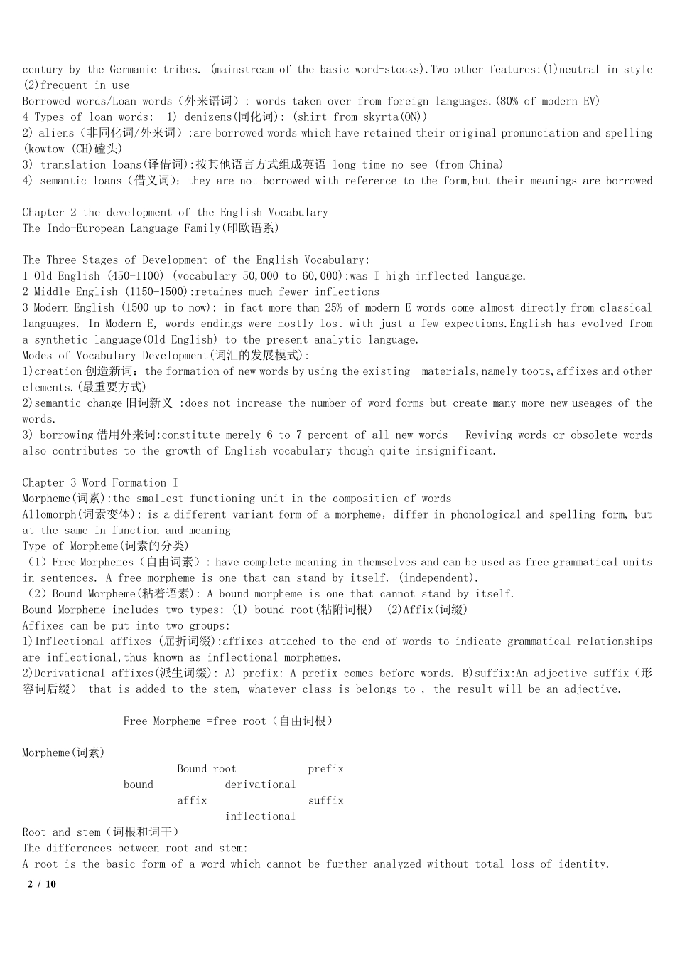 自考_00832_英语词汇学自考本科词汇学重点笔记_第2页