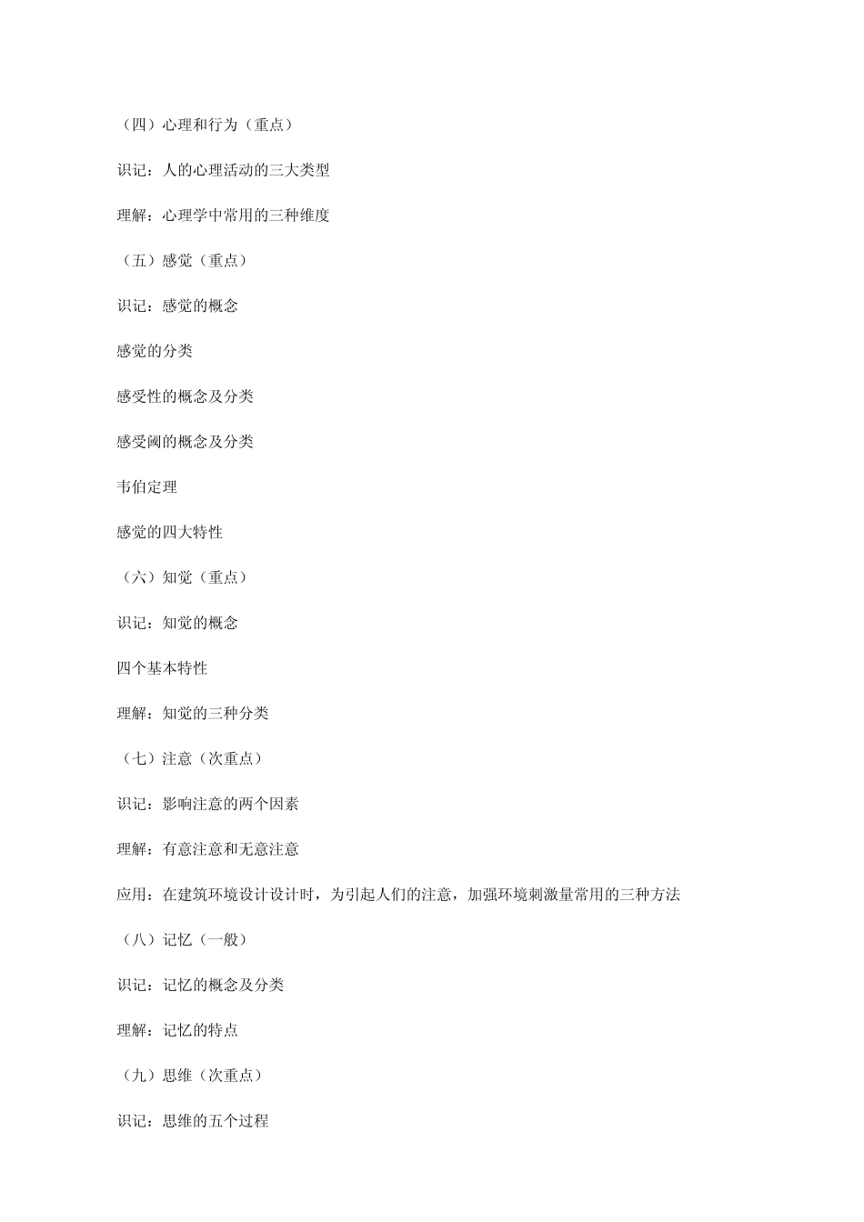 自考人体工程学应用考试大纲_第3页