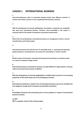 自考国际商务英语_句子翻译