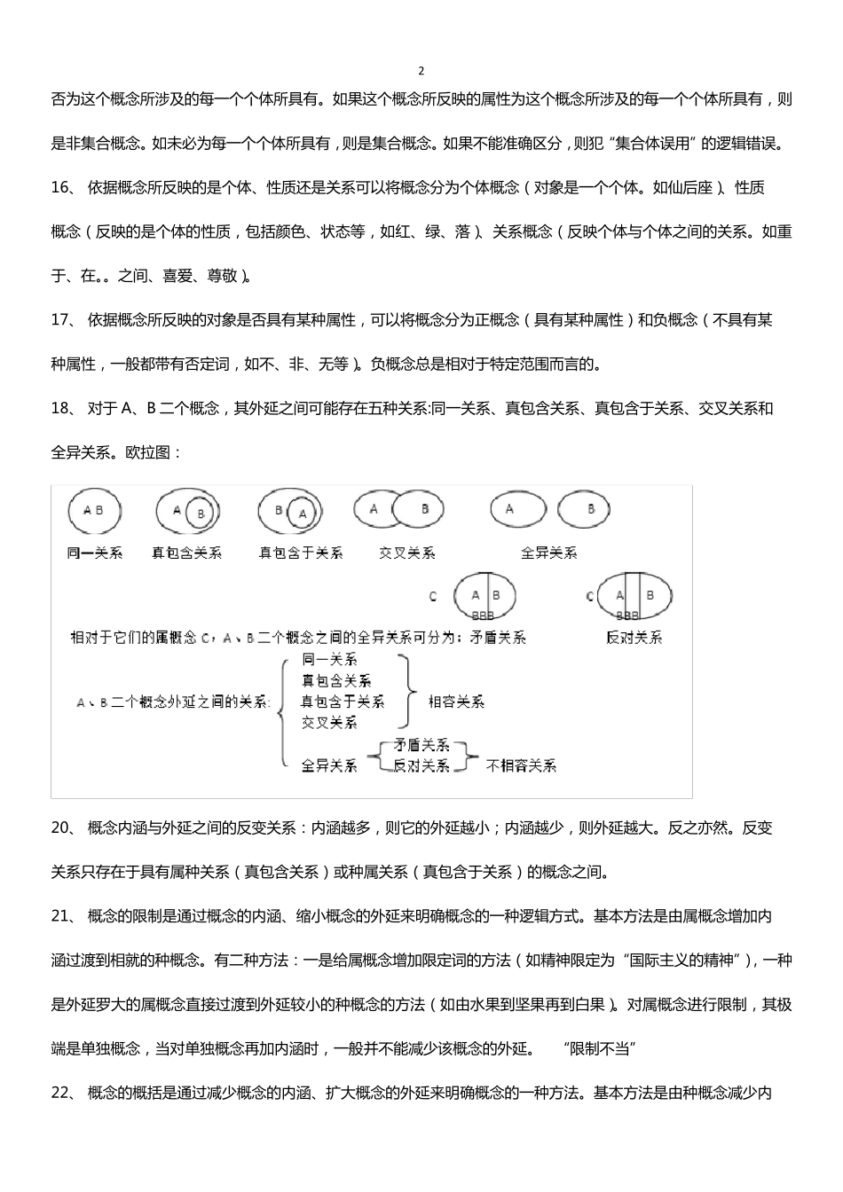 自考普通逻辑复习资料_第2页