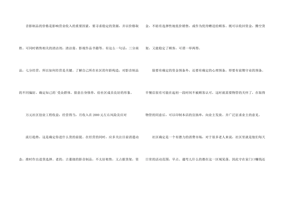 万元社区创业项目_第2页