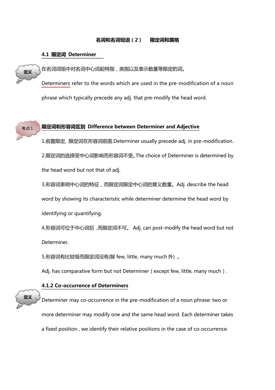 自考现代英语语法学习笔记第四章名词和名词短语_第1页