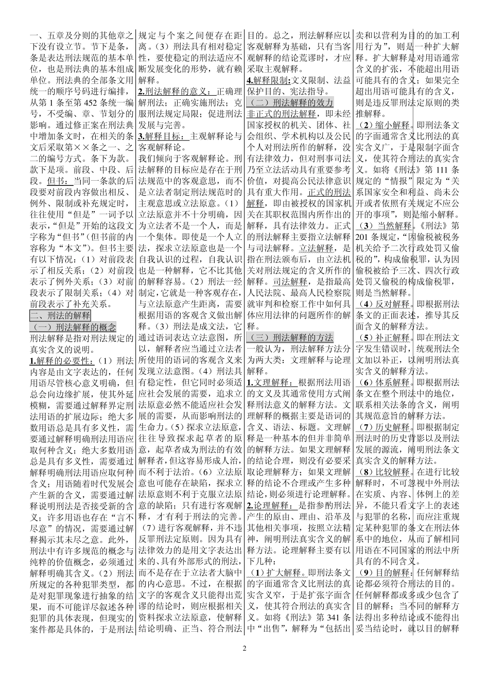 自考笔记_00245_刑法学_第2页