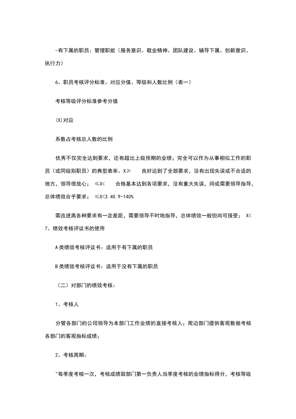 万科物业绩效考核管理制度_第3页