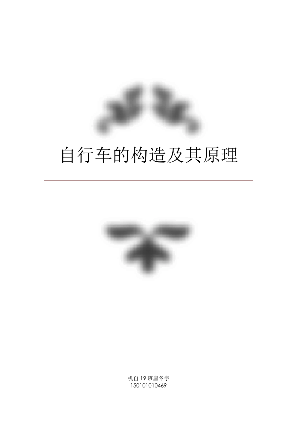 自行车的构造及其原理_第1页