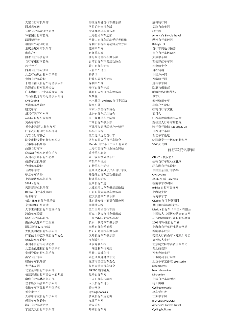 自行车网址大全_第3页