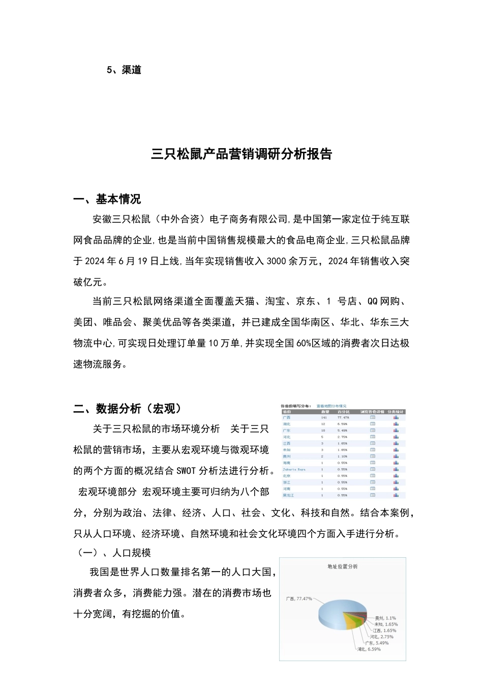 三只松鼠产品营销调研分析报告_第2页