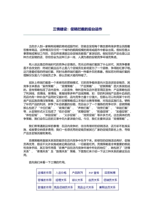 三情建设：促销拦截的后台运作