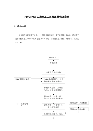 三轴搅拌桩施工工艺及质量保证措施