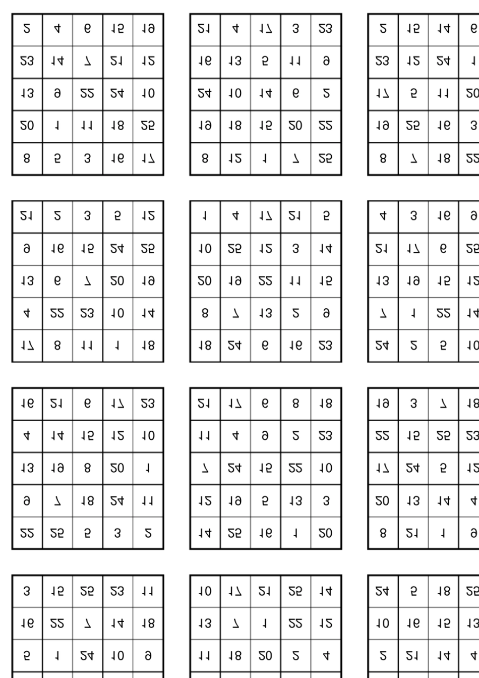 舒尔特方格注意力训练表格(A4高清打印版)_第2页