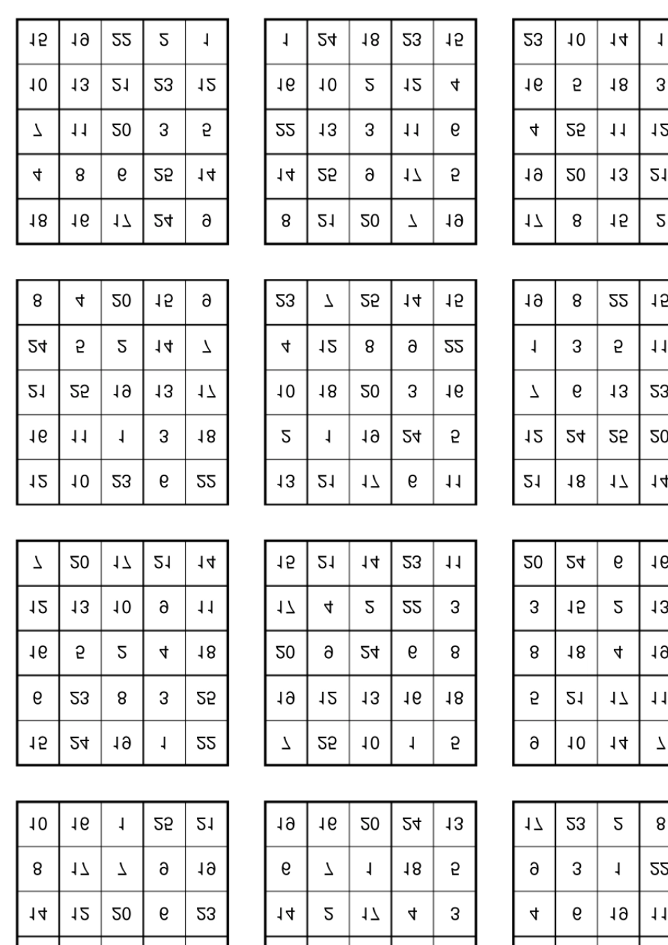 舒尔特方格注意力训练表格(A4高清打印版)_第3页