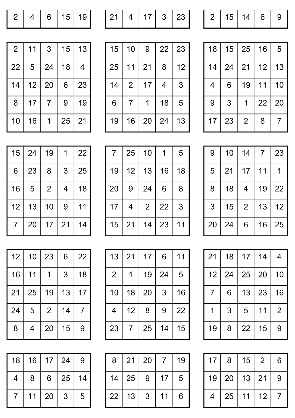 舒尔特方格注意力训练表格(可A4打印)_第3页