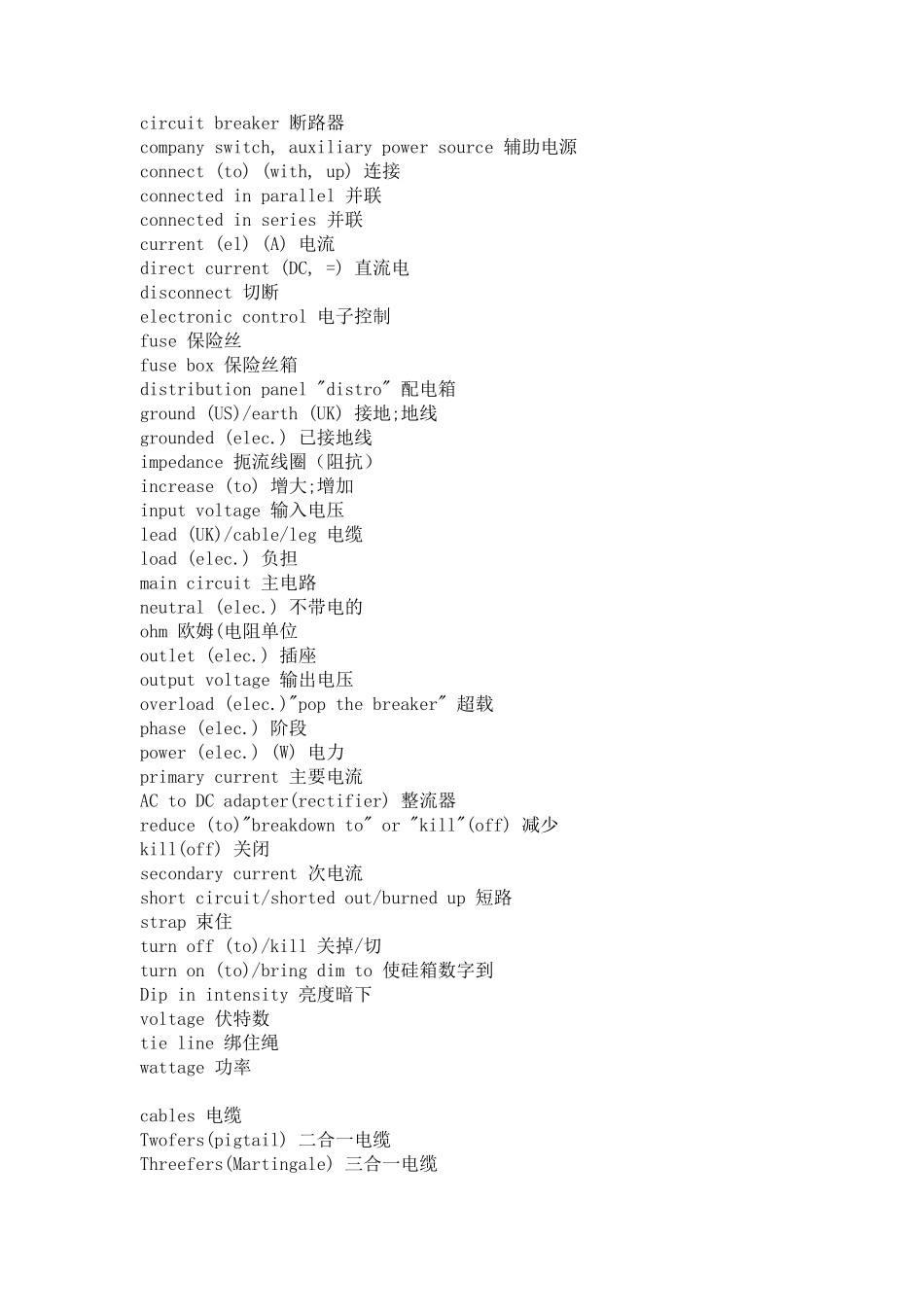 舞台英文术语_第3页