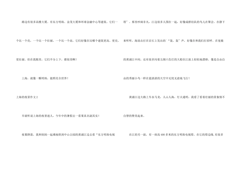 上海的夜景4篇_第2页