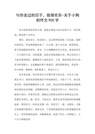 与你走过的日子
