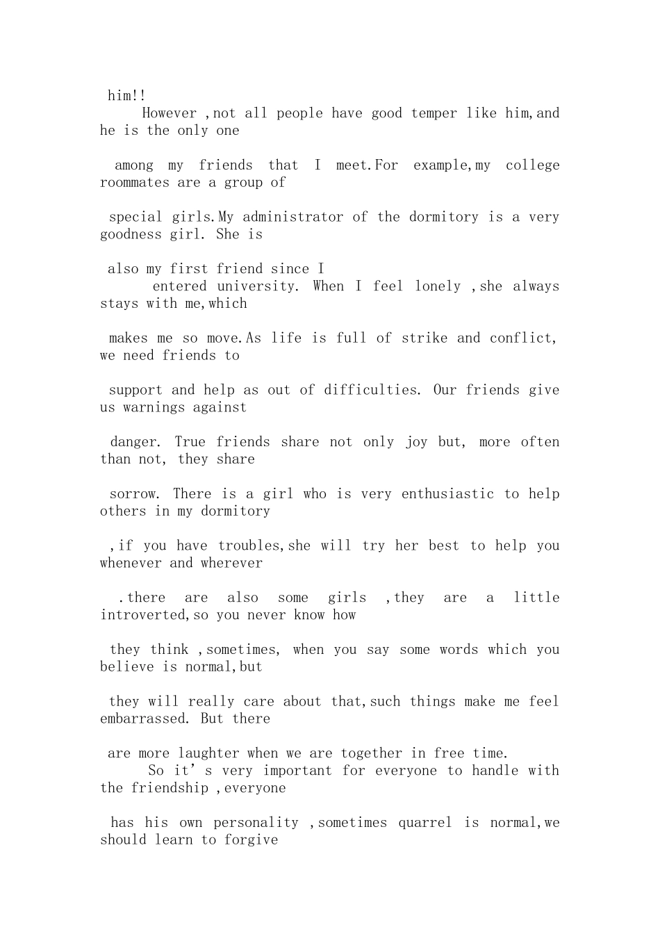 与朋友相关的英文演讲稿5篇_第2页