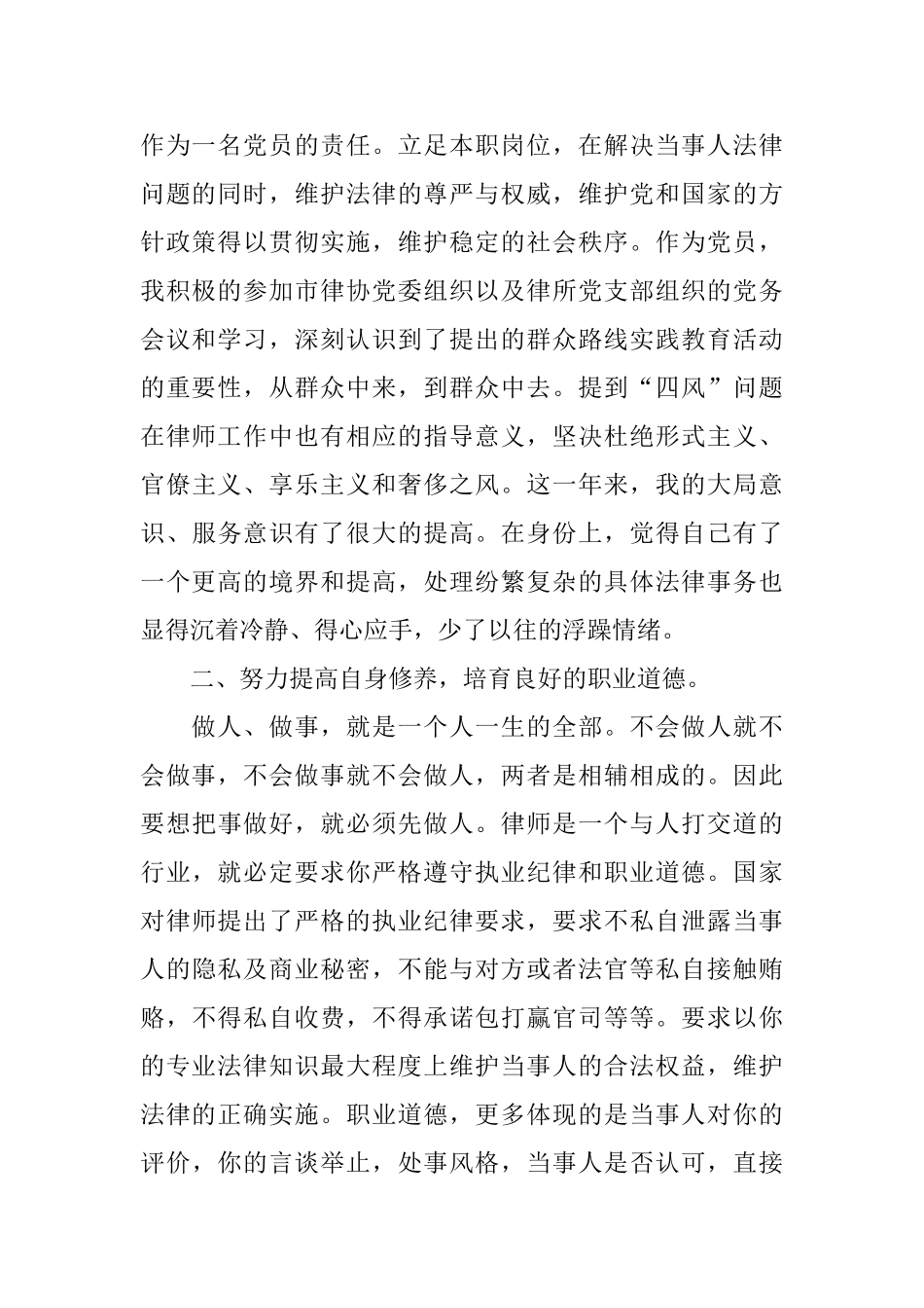 专业律师年终工作总结_第2页