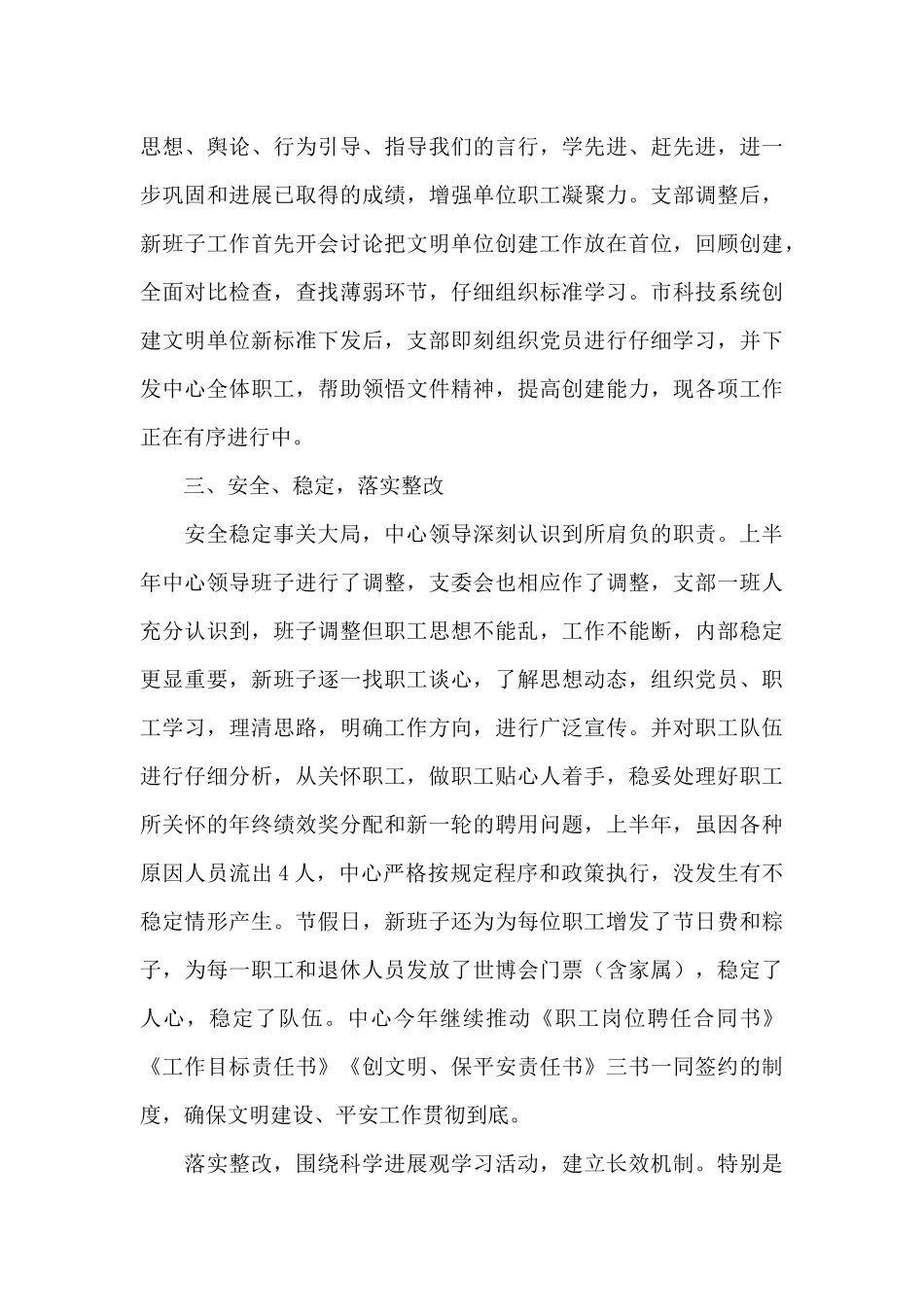 世博会中心党建工作总结_第3页