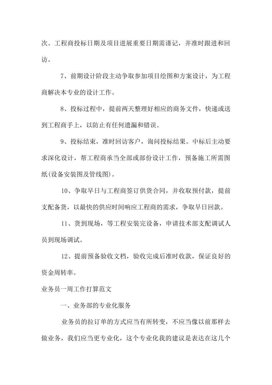 业务员一周工作计划_第2页