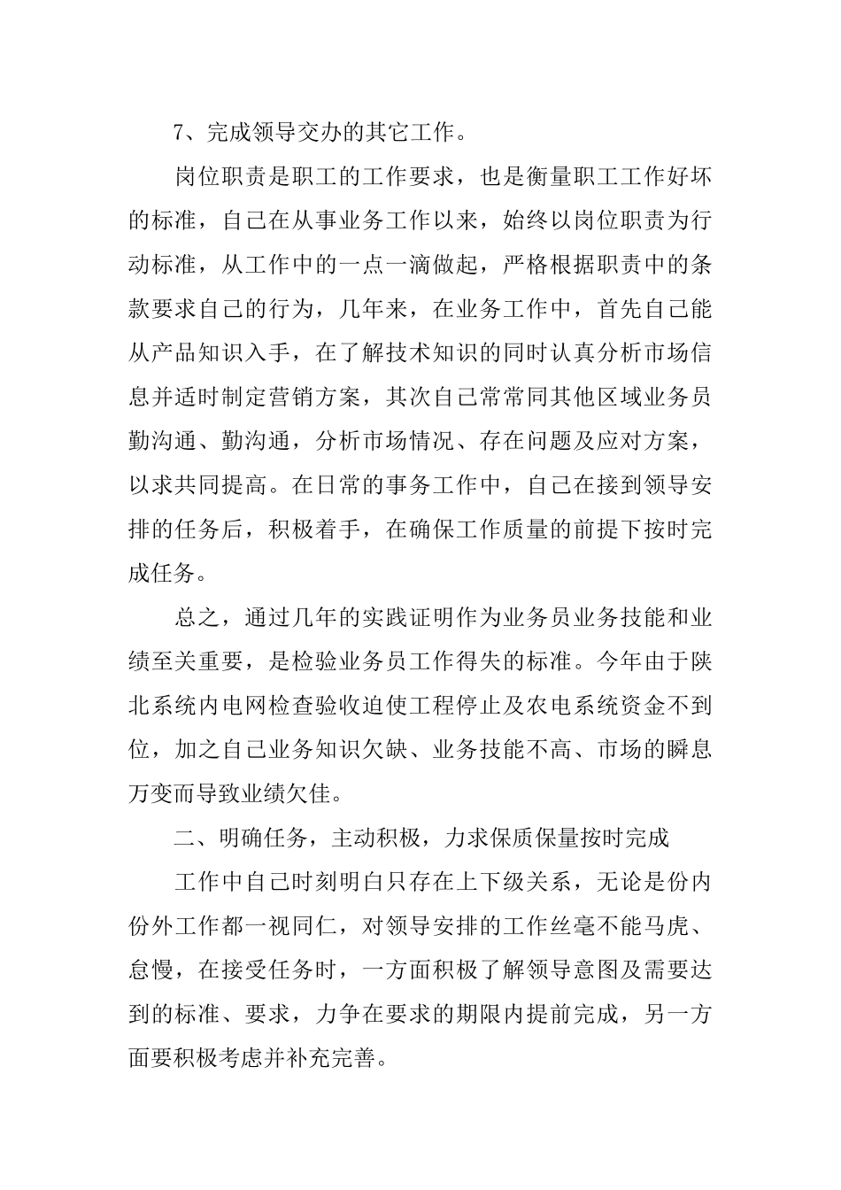 业务员个人工作总结精选_第2页