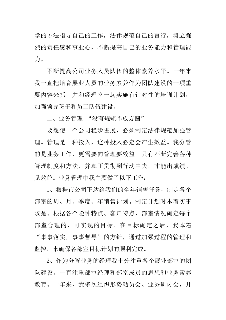 业务员月度个人工作总结_第2页