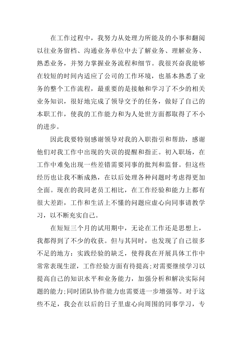 业务员试用期个人工作总结范文5篇_第2页