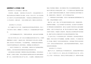 业务员转正个人工作总结