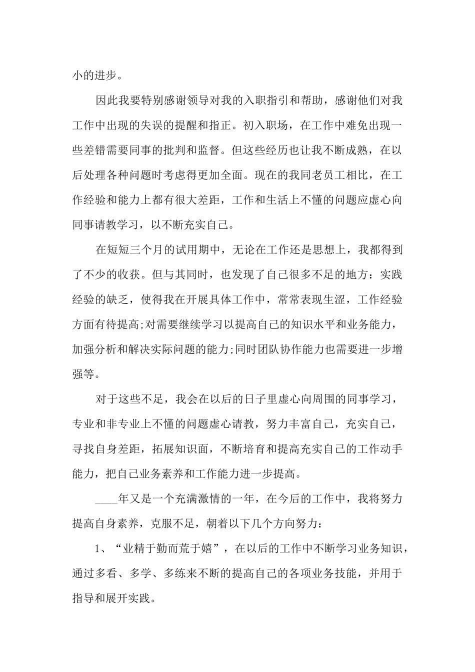 业务员转正个人年度述职报告_第2页